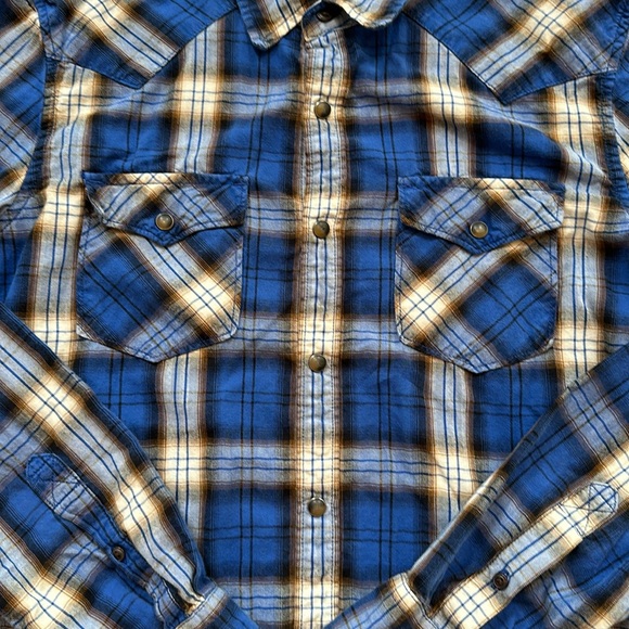 AEO Men's Western Style Plaid M - Picture 2 of 4